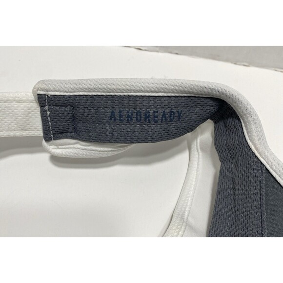 Adidas Aeroready Woman's Superlite Visor Hat White Golf Tennis OSFA Adjustable - Picture 8 of 9